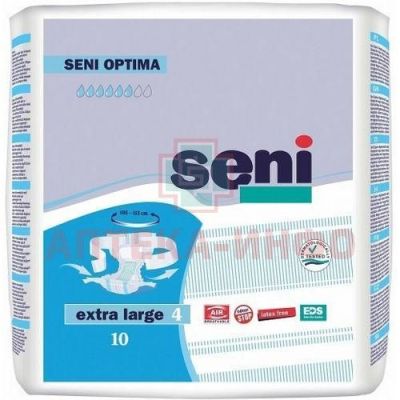 Подгузники для взрослых SENI OPTIMA Extra Large №10 с поясом TZMO S.A./Польша