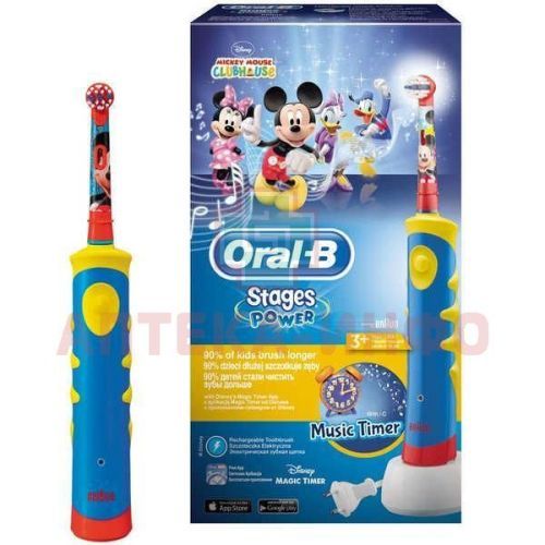 Зубная щетка детская ORAL-B Mickey for kids музыка/элект. Oral-B Lab/Ирландия