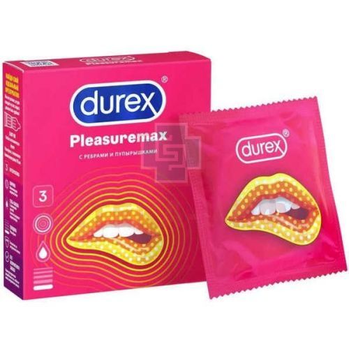 Презерватив DUREX Pleasuremax (рельефные полоски и точки) №3 Reckitt Benckiser Healthcare/Великобритания