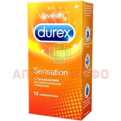 Презерватив DUREX Sensation (точечная структура) №12 Reckitt Benckiser Healthcare/Великобритания