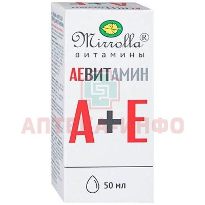 АЕвитамин с природными витаминами фл. 50мл Мирролла/Россия