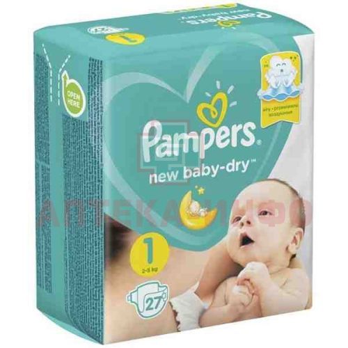 Подгузники PAMPERS New Baby Newborn (2-5кг) №27 Проктер энд Гэмбл/Россия