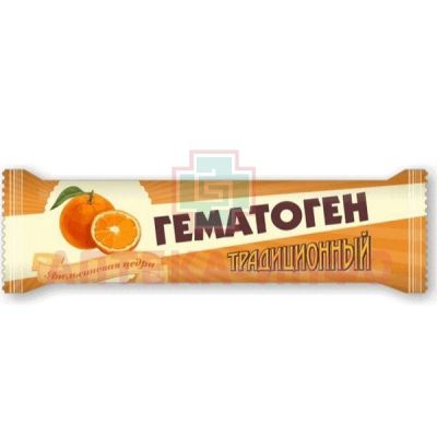 Гематоген традиционный + плитка 35г (апельсина цедра) Факел-Дизайн/Россия