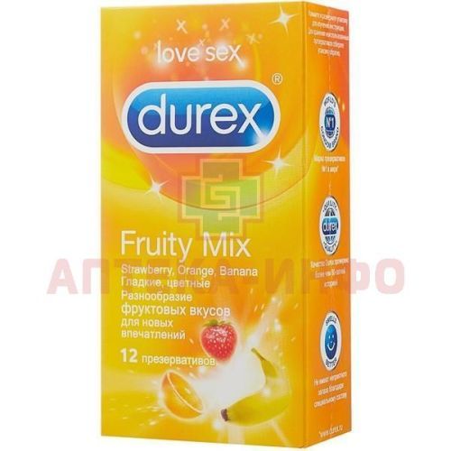 Презерватив DUREX Fruity Mix №12 Reckitt Benckiser Healthcare/Великобритания