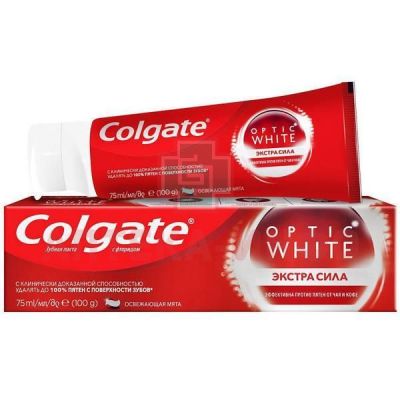 Зубная паста COLGATE Optic White Экстра сила 75мл Colgate-Palmolive/Китай