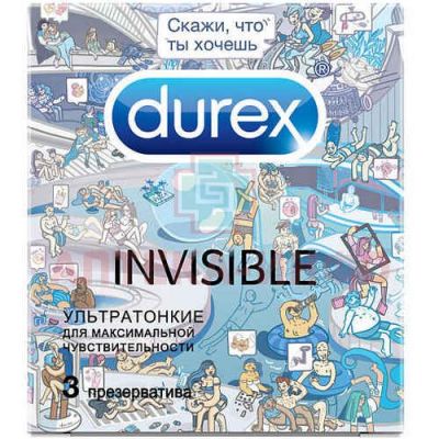 Презерватив DUREX Invisible Doodle №3 Reckitt Benckiser Healthcare/Великобритания