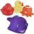 Набор КУРНОСИКИ 25033 игрушек д/ванны меняющие цвет "Веселое купание" Longsbo Plastic&Metal Products/Китай