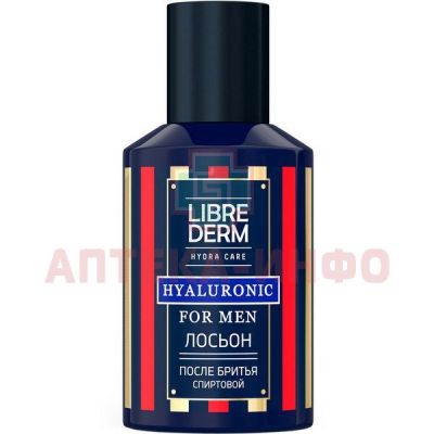 Либридерм (Librederm) FOR MEN лосьон гиалуроновый спирт. после бритья 100мл Биофармлаб/Россия