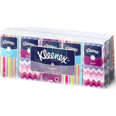 Платок носовой KLEENEX белые б/запаха №10x10 Kimberly Clark/Италия