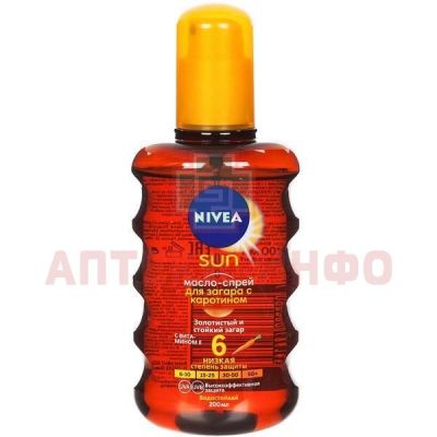 NIVEA Sun масло-спрей д/загара SPF-6 150мл Beiersdorf AG/Германия