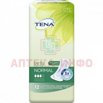 Прокладки урологические TENA Lady Normal п/недерж. №12 SCA Hygiene Products Hoogezand/Нидерланды