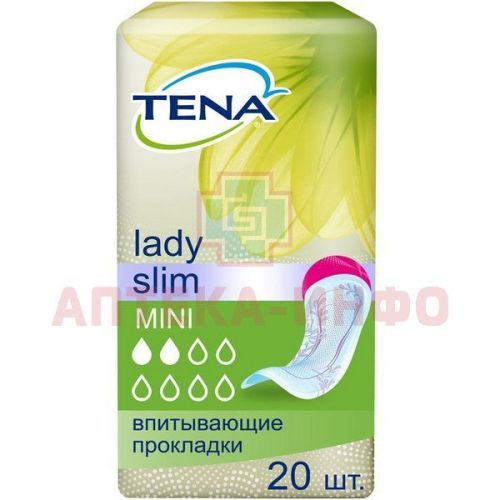 Прокладки урологические TENA Lady Slim Mini п/недерж. №20 Essity Operations Hoogezand B.V./Нидерланды