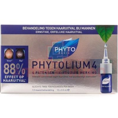 PHYTOSOLBA (Фитосольба) Фитолиум 4 сыворотка п/выпадения волос 3,5мл №12 (амп.) Laboratoires Phytosolba