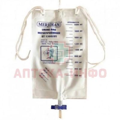 Мочеприемник Меридиан ST1300201 стандартный (прикроватный) 2л DGM Pharma Apparate/Швейцария