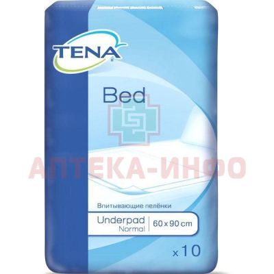 Простыни TENA Bed Normal Underpad 60 х 90см №10 Essity Operations Polаnd Sp.z.o.o/Польша