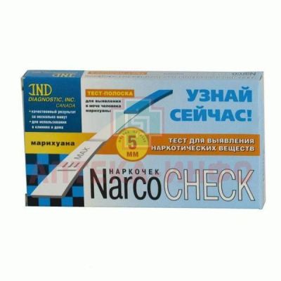 Тест-полоска Narcocheck д/выявл. марихуаны IND Diagnostic/Канада