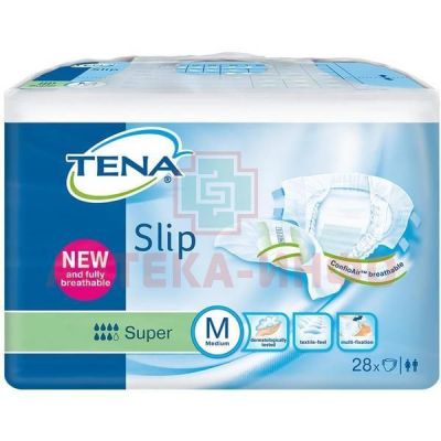 Подгузники для взрослых TENA Slip Super Medium (70-110см, 2625мл) №28 SCA Hygiene Products/Нидерланды