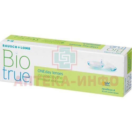 Линзы Biotrue Oneday (1 день) BC 8.6 контактные корриг. №30 (-1,00) Bausch & Lomb/Германия