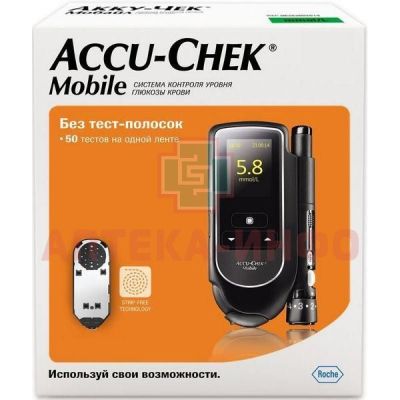 Глюкометр Accu-Chek Mobile (комплект) Roche Diabetes/Германия