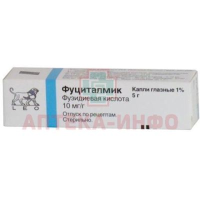 Фуциталмик туб.(р-р вязкий-капли глазные) 1% 5г Leo Pharmaceutical/Дания