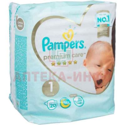 Подгузники PAMPERS Premium Care (2-5кг) №20 Проктер энд Гэмбл-Новомосковск/Россия