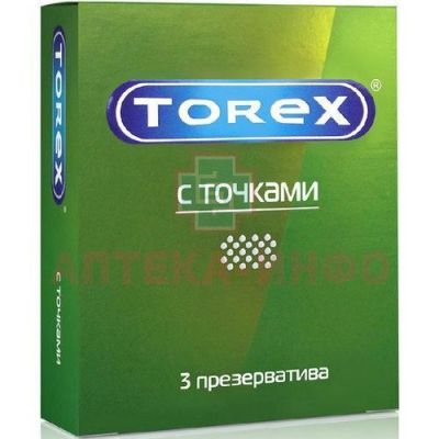Презерватив TOREX с точками №12 Кит/Россия