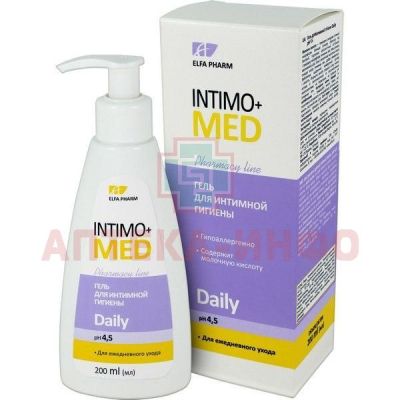 Гель INTIMO+MED д/интимной гигиены Daily 200мл Эльфа/Украина