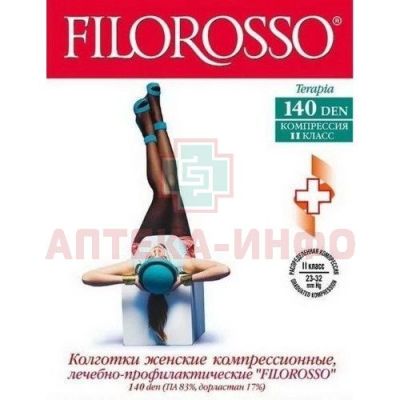 Колготы FILOROSSO 140den леч.-проф. 2-кл. р. 3 (беж.) Петротекс/Россия