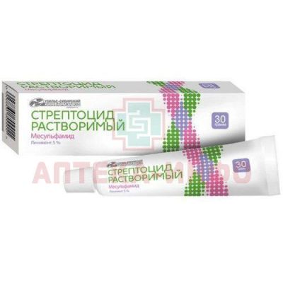 Стрептоцид линим. 5% 30г Усолье-Сибирский ХФЗ/Россия