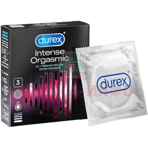 Презерватив DUREX INTENSE ORGASMIC (рельефные) №3 Reckitt Benckiser Healthcare/Великобритания