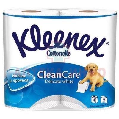 Бумага туалетная KLEENEX 2-х слойн. Белая №4 Kimberly Clark/Чехия