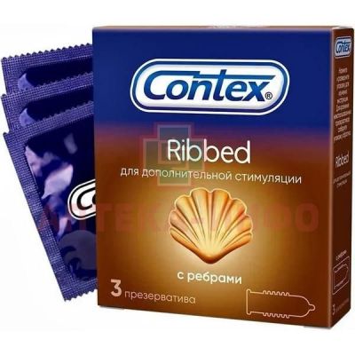 Презерватив CONTEX №3 Ribbed (ребристая структура) LRC Products Ltd/Великобритания