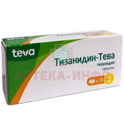 Тизанидин-Тева таб. 4мг №30 Teva Pharmaceutical Works Private/Венгрия