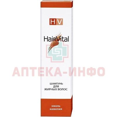 HairVital шампунь д/жирных волос (витамин Е/камелия/хмель) 200мл Betapharma/Италия