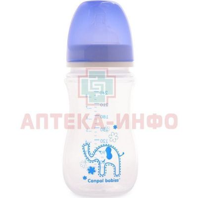 Бутылочка детская CANPOL BABIES Easy Start 240мл син. (арт. 250930092) Canpol Babies/Польша