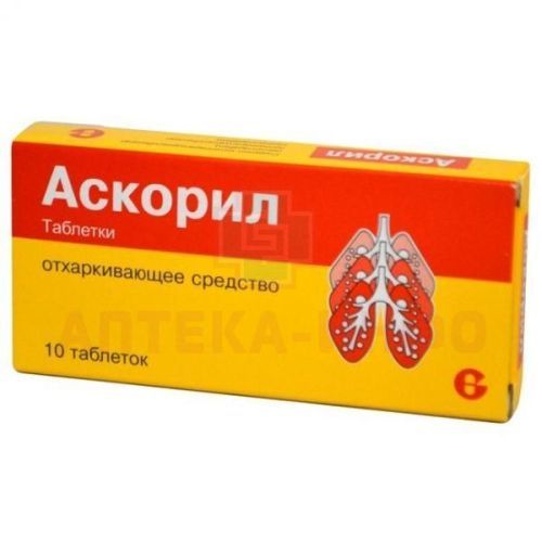 Аскорил таб. №10 Glenmark Pharmaceuticals Ltd/Индия