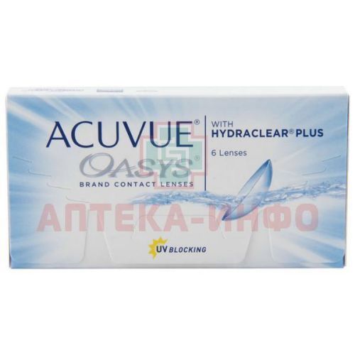 Линзы ACUVUE OASYS WITH HYDRACLEAR PLUS  (14 дней) BC 8.4  контактные мягкие корриг. (-2,75) №6 Johnson & Johnson Vision Care (Vistakon)