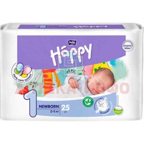 Подгузники BELLA HAPPY newborn (2-5кг) №25 TZMO S.A./Польша