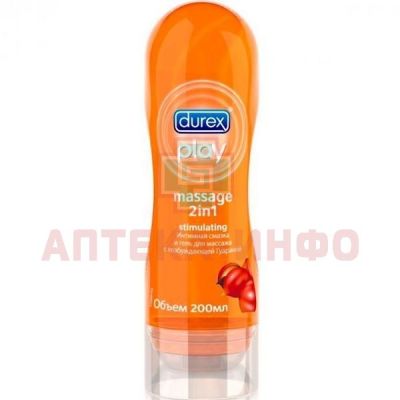 Гель-смазка DUREX Play Gel de Massage "2 in 1" Stimulating с гуараной для массажа 200мл Reckitt Benckiser Healthcare/Великобритания