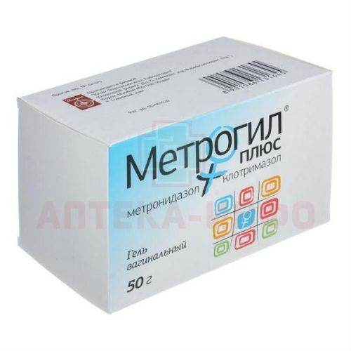 Метрогил Плюс гель ваг. 50г + апплик. №1 Unique/Индия