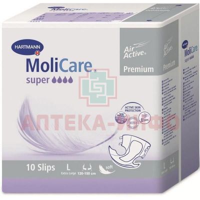 Подгузники для взрослых MOLICARE Premium Super Soft L №10 Пауль Хартманн/Германия