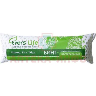 Бинт EVERS Life марлевые н/стер. 7 х 14 (инд. уп.) Эвтекс/Россия