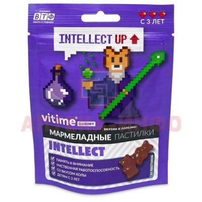 VITIME GUMMY Мармеладные пастилки Интеллект паст. жев. 2,5г №30 (кола) Внешторг Фарма/Россия