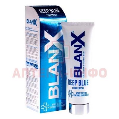 Зубная паста BlanX Pro Deep Blue Экстремальная свежесть 75мл Coswell/Италия